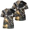 Maxcorners Duck Hunting Camo Shirt with Yellow Labrador Retriever for Duck Hunter - Best Duck Hunting Gift LM2608