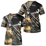 Maxcorners Duck Hunting Camo Shirt with Yellow Labrador Retriever for Duck Hunter - Best Duck Hunting Gift LM2608