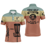 Maxcorners Mens Disc Golf Polo Shirt, Funny Disc Golf Shirt With Sayings, Best Disc Golf Gifts For Men MT0510
