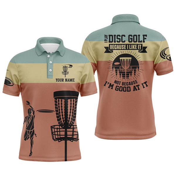 Maxcorners Mens Disc Golf Polo Shirt, Funny Disc Golf Shirt With Sayings, Best Disc Golf Gifts For Men MT0510