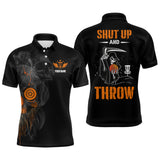 Maxcorners Mens Skull Golf Shirt, Custom Golf Shirt With Skulls, Disc Golf Shirts For Men, Halloween Golf Gifts MT0510
