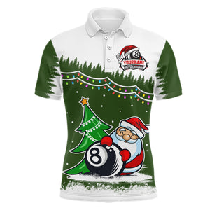 Maxcorners 8 Ball Pool With Santa Claus Christmas Personalized Name 3D Shirt