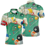 Maxcorners Green Billiard Personalized Name Unisex Shirt