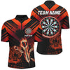 Maxcorners Red Arrow Fire Tiger Darts Jersey Customized Name, Team Name 3D Shirt