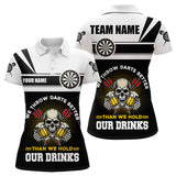 Maxcorners We Throw Darts Better Skull Beer Funny Darts Shirts Custom Drinking Darts Team Jerseys