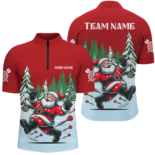 Maxcorners Funny Santa Darts Jersey Multicolor Option Customized Name, Team Name 3D Shirt