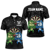 Maxcorners Personalized Funny Shark And Alligator Darts Shirt For Men Custom Darts Team Jersey, Darts Gifts TU3009