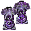 Maxcorners Personalized Purple Thunder Lightning Dragon Billiard Shirt For Men, Best 8 Ball Pool Team Jersey LM2707