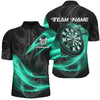 Maxcorners Urquoise Twinkle Light Darts Jersey Customized Name, Team Name 3D Shirt Unisex