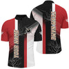 Maxcorners Personalized Billiard Polo & Quarter Zip For Men Custom 8 Ball Pool Billiard Team Jersey