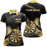 Maxcorners Golden Dartboard Grunge Darts Jersey Customized Name 3D Shirt