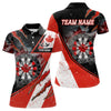 Maxcorners Personalized Canada Flag Dartboard Smoke Dart Shirts For Men And Women, Pride Patriotic Dart Team Jerseys