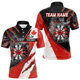 Maxcorners Personalized Canada Flag Dartboard Smoke Dart Shirts For Men And Women, Pride Patriotic Dart Team Jerseys