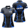 Maxcorners Blue Classic Billiard Jersey Customized Name, Team Name 3D Shirt Unisex