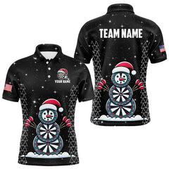 Maxcorners Custom Galaxy Funny Snow Darts Board Christmas Dart Shirts Xmas Black Dart Jersey Gifts