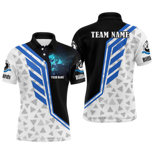 MaxCorners Billiard Player  Customized Name, Team Name 3D Polo Shirt