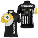 Maxcorners Personalized Billiard 9-Ball Pool Shirt For Men Custom Billiard Team Jersey LM1809