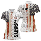 Maxcorners Grunge Retro US Flag Custom Dart Shirt With Pocket For Men Team Dart Jersey LM263