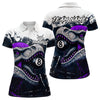 Maxcorners Personalized Dinosaur 8 Ball Billiard Shirt For Men Custom Billiard Team Shirt, Pool Jersey|Purple MT0609