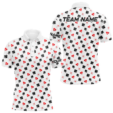Poker Golf Polo Shirt For Men Personalized Name Funny Golf Team Attire Golfer Gift For Men LM1203