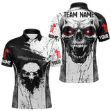 Maxcorners Personalized Eagle And Skull Grunge Style Dart Shirts For Men, Dart Team Jerseys