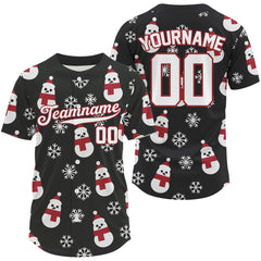 Maxcorners Personalized Christmas Baseball Jerseys Custom Holiday Baseball Jersey For Men & Newborns LM2608