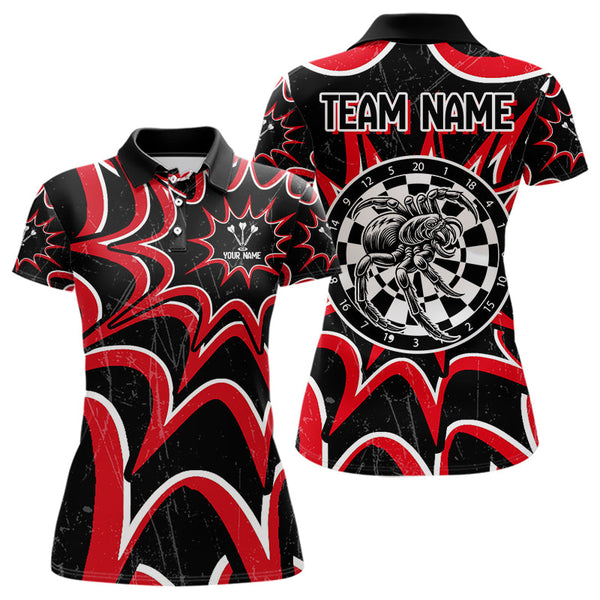 Maxcorners White And Black Dartboards Custom Spider Dart Shirts For Men, Dart Jerseys LM243