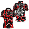 Maxcorners White And Black Dartboards Custom Spider Dart Shirts For Men, Dart Jerseys LM243