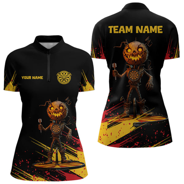 Maxcorners Pumpkins Head Custom Halloween Funny Dart Shirts For Men, Dart Jerseys