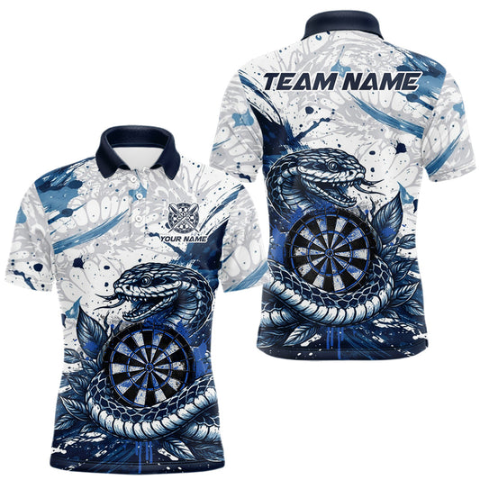 Maxcorners Red & Grey Smokes Dartboard Custom Men Darts Polo Shirts Grunge Dart League Jersey LM2512