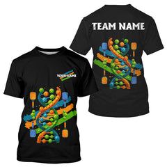 Maxcorners Pickleball It's In My Dna Custom Funny Pickleball T-Shirt, Black Pickleball Jersey For Men LM2608