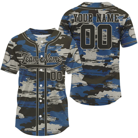 Maxcorners Colorful Grunge Baseball Jersey For Men Personalized Name & Number, Baseball Uniform LM2608