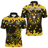 Maxcorners Honeycomb Pattern Bees Skull Dartboards Dart Shirts For Men, Custom Dart Jerseys