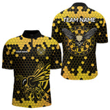 Maxcorners Honeycomb Pattern Bees Skull Dartboards Dart Shirts For Men, Custom Dart Jerseys
