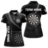 Maxcorners Halftone Pattern Dartboard White In Lines Grunge Dart Shirts For Men, Dart Jerseys