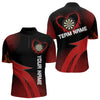 Maxcorners Darts Red Dripping Heart Halftone Pattern Custom Dart Shirt For Men, Dart Team Jerseys