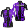 Maxcorners Purple Score Dartboard Grunge Darts Shirt For Men - Custom Name & Team Jersey LM3006