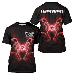 Maxcorners Custom Blue Smokes Pickle Paddles Men's Pickleball T-Shirt Pickleball Team Outfits LM1411