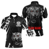 Maxcorners Dark Lion Dartboard Men's Darts Polo Shirt - Custom Name For Players  LM1307