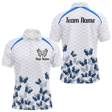 Maxcorners Golfing Flamingo Mens Golf Polo Shirt Custom Pink Pattern Monstera Golf Ball Clothes Shirts