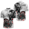 Maxcorners Personalized Dripping Black And Red Spider Dart Shirts For Men, Custom Dart Jerseys LM233