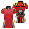Maxcorners Personalized Black And Red Spider Dart Shirts For Men, Custom Dart Team Jerseys