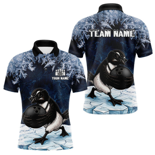 Maxcorners Funny Great Auk Icy Bowling Ball Shirts For Men