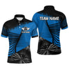 Maxcorners Custom Men's Darts Shirt With Silver Dart Arrows Hitting Dartboard, Darts Jersey