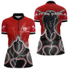 Maxcorners Lightning Dark Lion Dartboard Red Darts Shirt For Men - Custom Name For Players MT2306