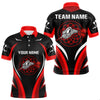 Maxcorners Red Darts Arrow & Dartboard Funny Darts Shirt For Men - Custom Team & Player Name LM1625