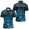 Maxcorners Crazy Rabbit Dartboard Arrows Grunge Darts Shirt For Men - Custom Name & Team | Opt1 - Blue  LM3006