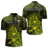 Maxcorners Crazy Rabbit Dartboard Arrows Grunge Darts Shirt For Men - Custom Name & Team | Opt2 - Military  LM3006