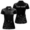 Maxcorners Personalized Dart Shirt For Men With Black Dartboard And Silver Darts Arrows  LM1805