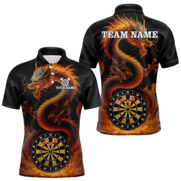 Maxcorners Custom Funny Dragon Darts Shirt For Men Personalized Darts Jerseys, Darts Team Shirt LM0409